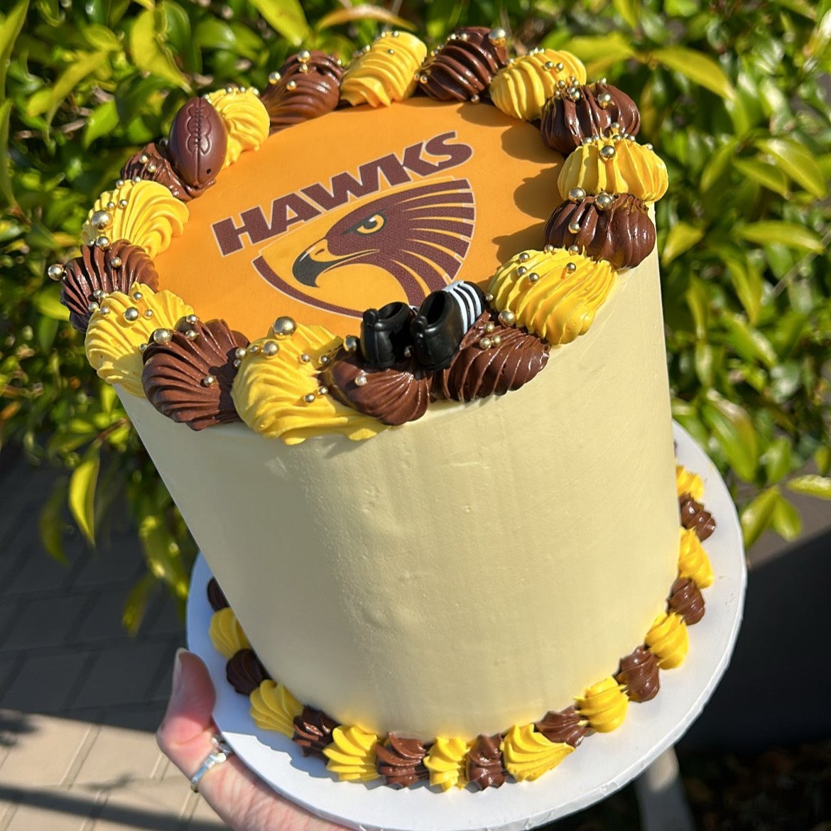 Edible Image Small Round Cake side view