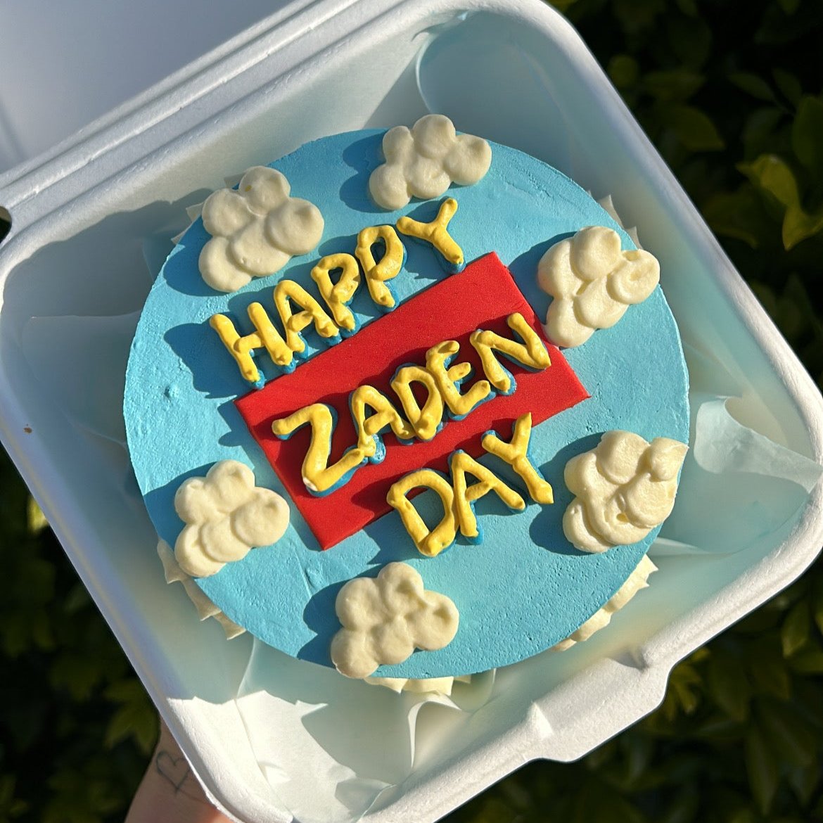 Toy Story Bento Cake top view