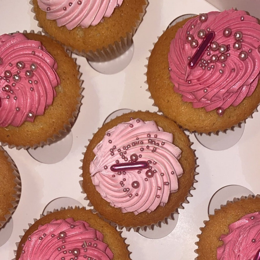Colour Matched Cupcakes pink