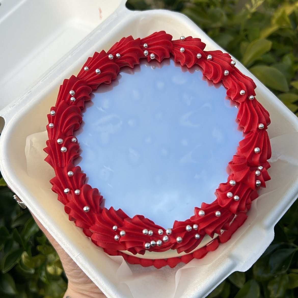 Look At Me Bento Cake red top view