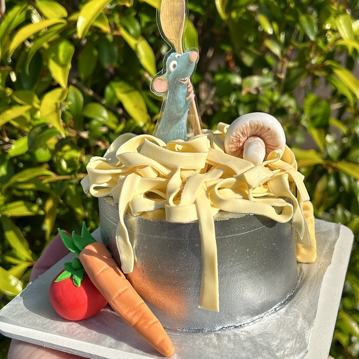 Ratatouille Bento Cake side left view