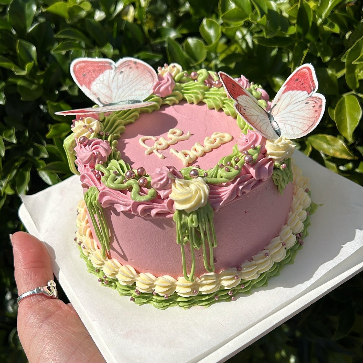 She Was A Fairy Bento Cake side view