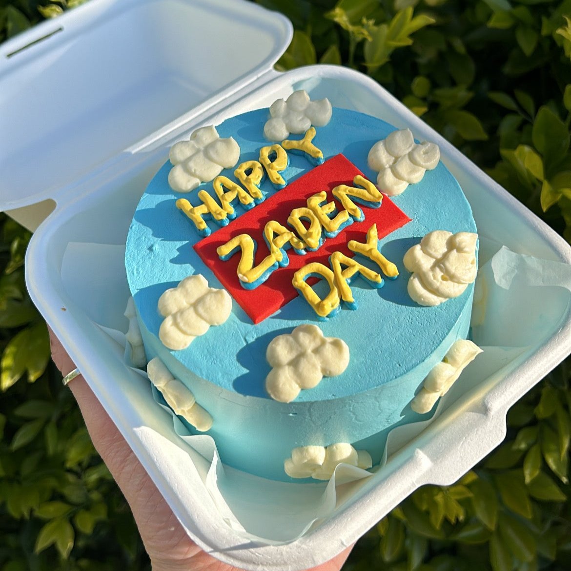 Toy Story Bento Cake top side view