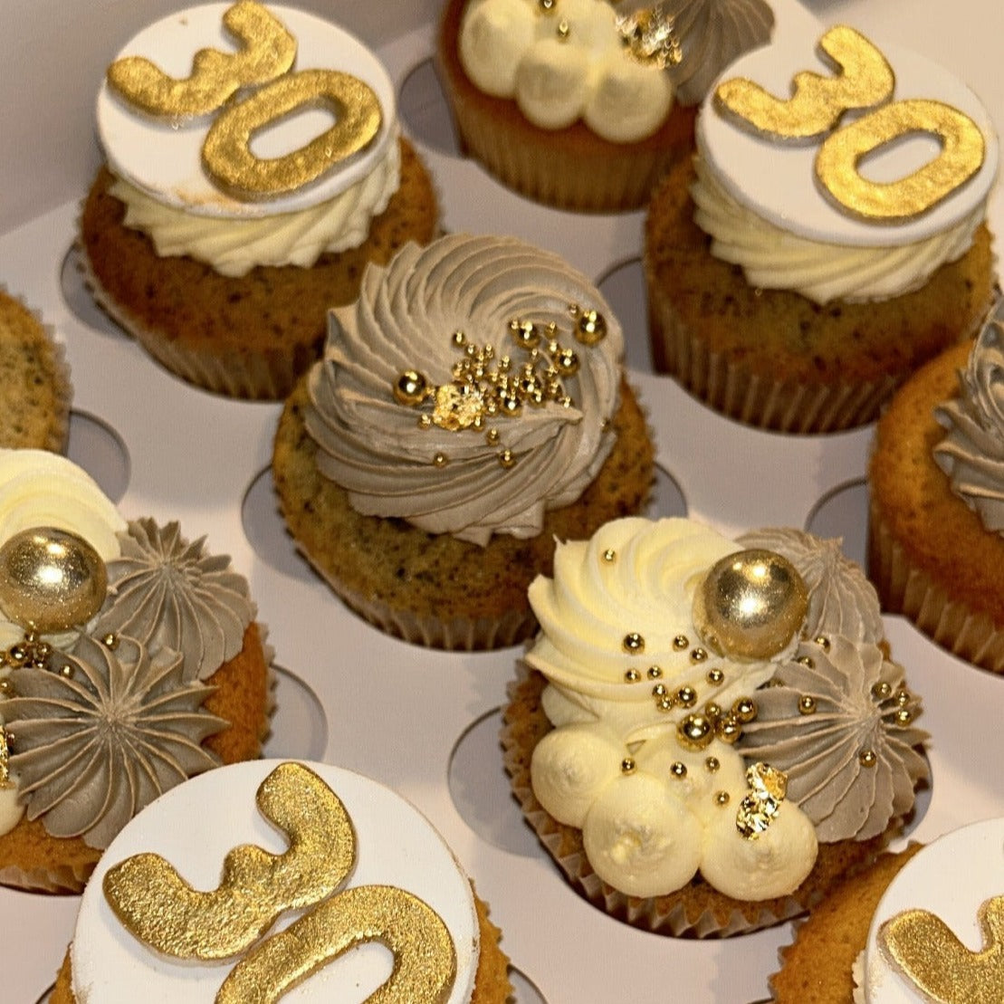 Colour Matched Cupcakes latte