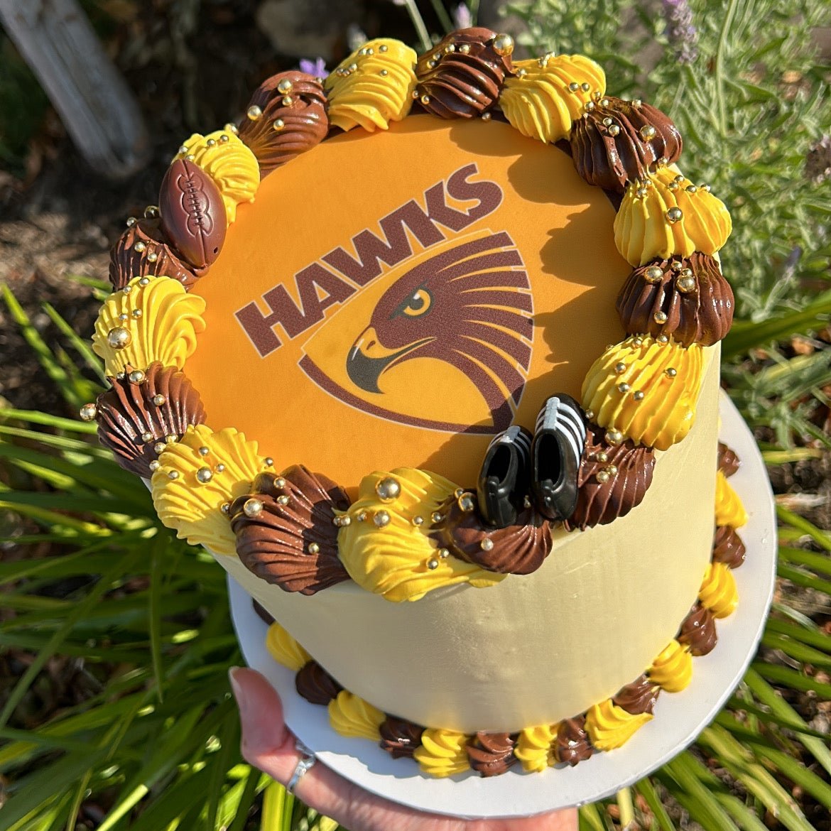 Edible Image Small Round Cake top side view