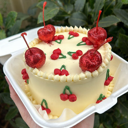 Cheeky Cherry Bento Cake side view 