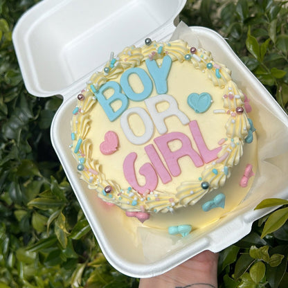 Oh Baby Bento Cake top view 