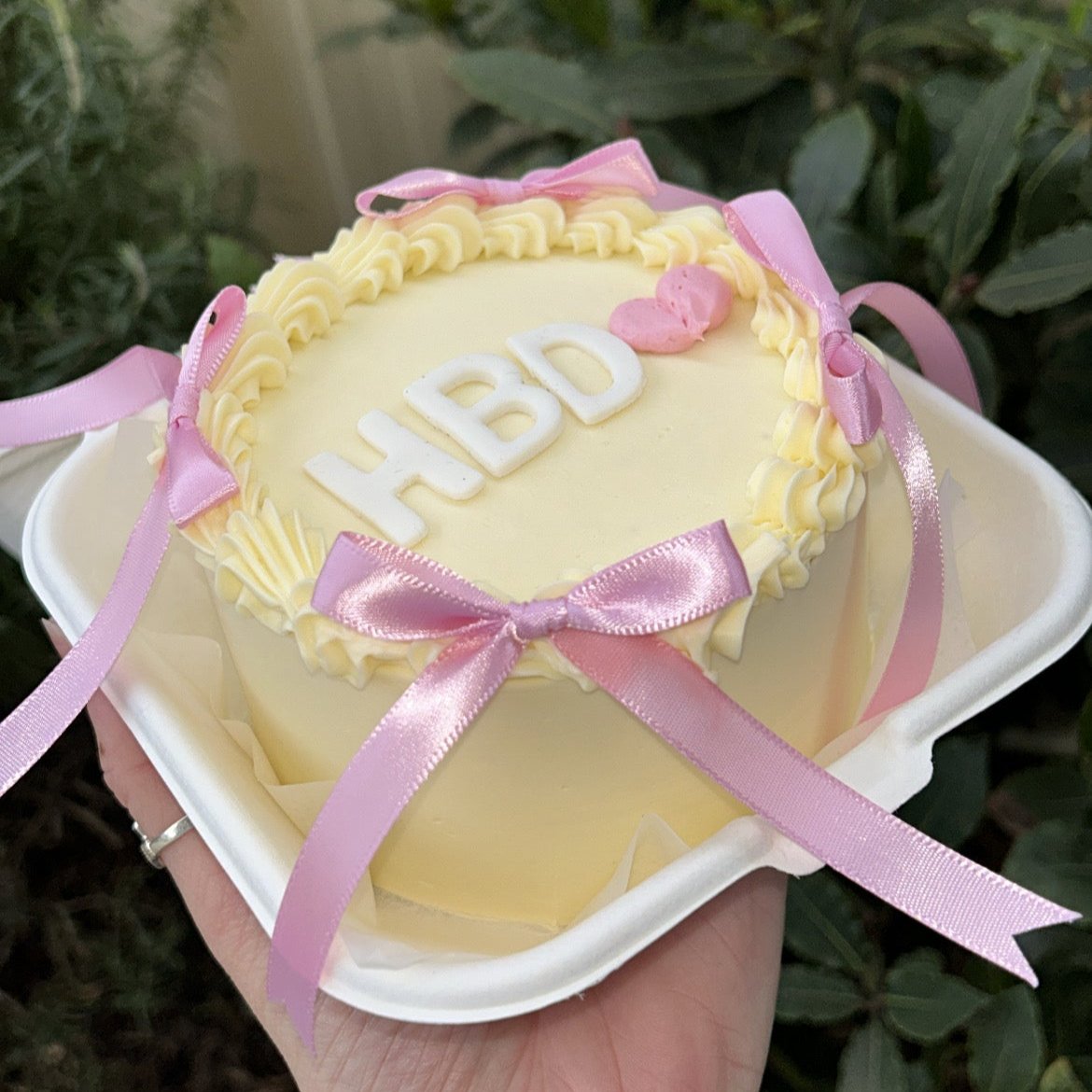 Princess Bento Cake pink birthday side view 