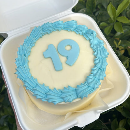 What's My Age Again Bento Cake blue 19 top view 