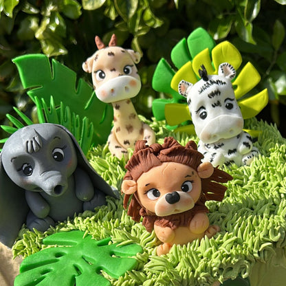 Jungle Animal Fondant Toppers