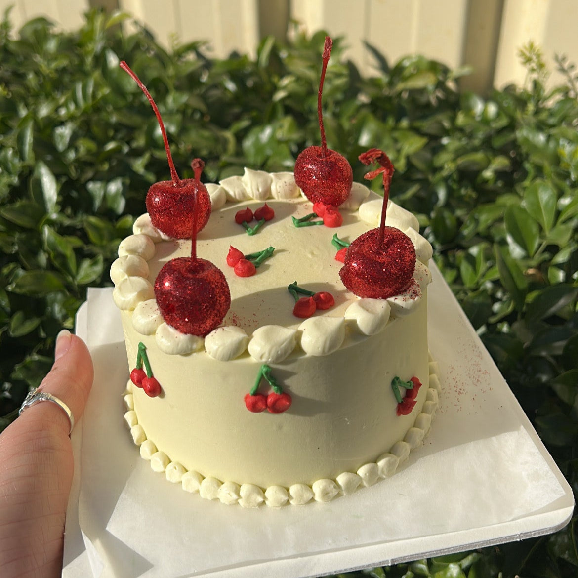 Cheeky Cherry Bento Cake | さくらんぼ弁当ケーキ